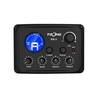 Fzone eq-3  врезной гитарный 3х полосный эквалайзер со встроенным тюнером и lcd дисплее