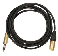 JackStereo-XLR3M (black) 5 метров кабель (черный) GS-PRO
