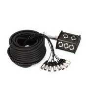 Adam hall k 8 c 15 p - мультикор со стейдж-боксом, 8 x xlr возврат, 8 x 0.314 мм2, 15 м