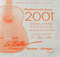 2004XH Отдельная 4-я струна для гитары посеребреная La Bella