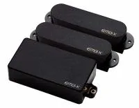 SAX/SAX/81X Black Комплект звукоснимателей 2 сингла EMG-SAX + хамбакер EMG-81X. Цвет чёрный.