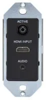Amx модуль upx-hdmi+a-de-b wallplate transmitter, hdmi pass-thru, decora style, чёрный