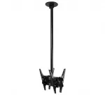 B-Tech BT8429-200/C - Потолочный кронштейн для двух плазменных или ЖК-панелей до 65'', регулировка угла наклона, длина 2 м, цвет хромированный