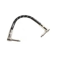 FENDER 6'' PATCH CABLES BLACK коммутационный кабель, 0,15 м, цвет чёрный (упаковка 40 шт, цена за штуку)