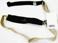 Ukulele strap Magma MPU03 - Ремень для укулеле из тканого полипропилена с кожаной подкладкой и крючком с одной стороны. Цвет "верблюжий" коричневый