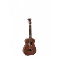 Sigma guitars tm-15e  электроакустическая гитара с чехлом, верхняя дека массив красного дерева