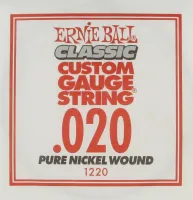 Ernie Ball 1220 струна для электро и акустических гитар. Никель, калибр .020