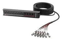 ROXTONE SFBN0804L10 WPC Кабель многожильный со сценической коробкой в водоотталкивающем чехле,  с разъемами Roxtone+Neutrik, 8 входов, 4 выходов, цвет: Матовый черный, 10м, вес: кг., 1 шт в коробке: ??х??х??см