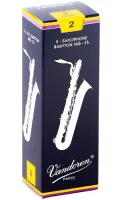 Baritone saxophone reeds Vandoren SR242 - Traditional baritone saxophone reed with strength 2. Price per pack of 5 pieces