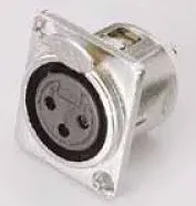 INLINE XLR-FPS Разъем XLR-F панельный, 3 пин, металл, для пайки (SVP561N)