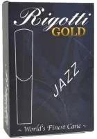 Трости для альт-саксофона rigotti gold jazz rg10.jsa-5 - трость для саксофона-альт силой 5, джазовый профиль. цена за упаковку из 10 штук