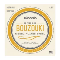 Струны для греческого бузуки D'Addario Nickel Steel EJ97 (8 шт)