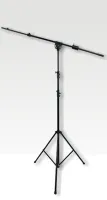 ROXTONE MS080 Black (overhead) Телескопическая микрофонная стойка журавль overhead, длинна стрелы 130-220см.(с регулируемым противовесом 1,6кг), высота 150-320см., матовый черный, 9,5 кг, Вес: 9,5кг.