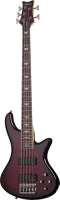 SCHECTER STILETTO EXTREME-5 BCH -  5ти струнная бас-гитара, 24 лада, корпус: красное дерево с топом из волнистого клёна, гриф: клён на болтах, накладка палисандр, звукосниматели HH Schecter Diamond Bass, регулировки: мастер громкость, бленд, 2х полосный а