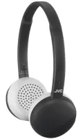 Headphones with mic JVC HA-S20BT-B - Беспроводные легкие мониторные наушники-гарнитура Bluetooth с драйвером 30.7 мм. Цвет дымчатый черный