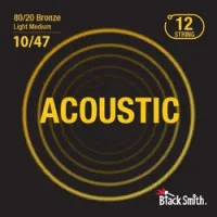Blacksmith 80/20 bronze light medium 10/47 12 string  струны для 12-стр акустической гитары, 10-47