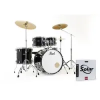 Pearl rs525sbc/ c31  ударная установка из 5-ти барабанов, цвет jet black, (3 коробки)