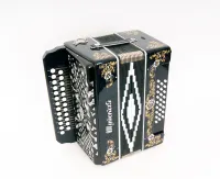 S32XL-A-BLACK Гармонь "Шуйская" 25х25-III-2, черная, Шуйская гармонь