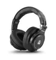 Aurasonics studio d300hr наушники проводные, закрытые, драйверы 40мм, 20-20 000 гц, складная конструкция, импеданс 32ом, чувствительность 105 дб, мощность 1600 мвт, 2 сменных кабеля