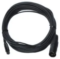 Audix cblm25  микрофонный кабель 7,6м, d3,3 мм, mini-xlrf - xlrm, для сери micros и microboom, чёрный