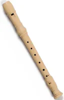 Soprano recorder Meinel 251-3 - Maple three-piece baroque system soprano recorder with double holes. Case included