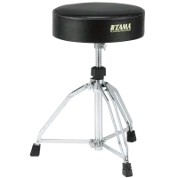 TAMA HT65WN ROADPRO DRUM THRONE - стул для барабанщика винтовой, круглое сиденье, диаметр - 13', толщина - 90 мм, двойные ножки, высота - 430 - 665 мм.