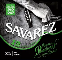 SAVAREZ A240XL Acoustic Phosphor Bronze .010-.047 струны для 12 стр. акустической гитары