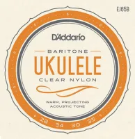 D'ADDARIO EJ65B PRO-ARTÉ CUSTOM EXTRUDED UKULELE, BARITONE струны для укулеле, нейлон