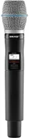 SHURE QLXD2/B87A G51 ручной передатчик с капсюлем Beta 87A, конденсаторный суперкардиоидный, 470-534 МГц. Черный