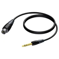 Procab CLA723/1.5- Аудиокабель XLR 3-pin (розетка) – Jack 6,3 мм стерео (вилка)