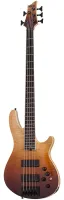 SCHECTER SLS ELITE-5 ANQFB (ATQFB) - 5-ти струнная бас-гитара, корпус болотный ясень, гриф клён/орех/падаук со вставками из файбер карбона, накладка черное дерево, 24 лада, датчики: Fishman Fluence Bass soapbar, регулировки Master Volume (Push-pull)/Blend