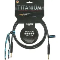 Klotz ti-0600pp  titanium инструментальный кабель моно джек/ моно джек, 6 м, черный, разъемы klo