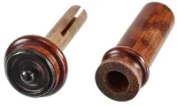 Violin endpin Acura Meister Ultimo VE-NIER15M - Grade Ultimo snakewood endpin with ebony rim and ball with sound post installation control hole for 4/4-3/4 violin