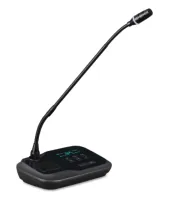 Qtex QCM W6311D- Микрофонный пульт делегата, микрофон «гусиная шея» с 1,3" дисплеем и динамиком, «горячая» замена