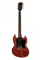 GIBSON SG Tribute Vintage Cherry Satin электрогитара, цвет вишневый, в...