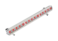 DTS FOS 100 FC, Black  Линейный LED светильник, 4608 Lum, 15 Full Colour (RGBW) LEDs, угол 10, 25, 40 град., управление через контроллер DRIVENET 1664/416, DMX 512, IP65, 100 Вт, 990*140*168 mm, 5,5 kg