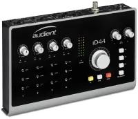 AUDIENT iD44 - профессиональный студийный аудиоинтерфейс, АЦП/ЦАП: 24 бит/96 кГц, Аналоговые входы: 2 x XLR/TRS (mic), 2 x 1/4" Jack (inst), 2 x XLR/TRS
