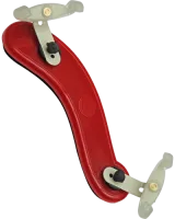 0 violin shoulder rest Viva Flex 80FMP4 - 1/4-1/2 violin shoulder rest with comfortable transparent shoulder support, with foldable black forks and swivel end members. Red color