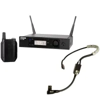 Shure GLXD14RE/SM35-Z2 - Беспроводная инструментальная радиосистема GLXD14R рэкового исполнения с головным микрофоном SM35, диапазон 2.4 ГГц