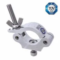 KCP-830, хомут SLIM HALF COUPLER, для труб D 38-51 мм, нагрузка 300 кг, цвет серебристый, KUPO -