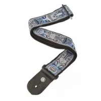Planet waves 50a05  world tour гитарный ремень, 50мм, полипропилен, "tiki", кожаные наконечники