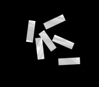 Конфетти металлизированное 17х55мм белое