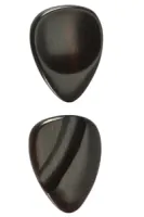 Guitar pick Acura GP-PE1 - Резной медиатор из черного дерева