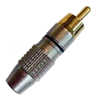 INLINE RCA-B Разъем RCA, никель, для кабеля D6 мм, кольцо черное (SP-116G-C10-BK)