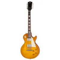 GIBSON CUSTOM SHOP 1959 Les Paul Standard Reissue Heavy Aged Green Lemon Fade электрогитара, цвет - лемон фейд, кейс в комплекте