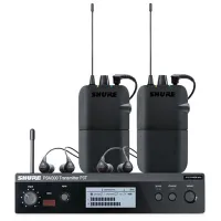 SHURE P3TER112TW K3E Система персонального мониторинга PSM300, 606-630 МГц, металлический бодипак P3R и пластиковый бодипак P3RA, 2 x наушники SE112GR