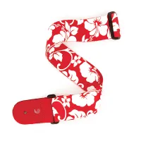 P20S1502 World Ремень для гитары, рисунок «Hibiscus», красный, Planet Waves