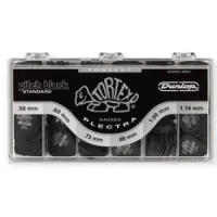 Dunlop 4880 tortex pitch black standard display  короб с мед, 050,060,073,088,100,114 - 72 шт, 432шт