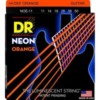 NOE-11 Neon Orange Комплект струн для электрогитары, никелированные, с покрытием, 11-50, DR