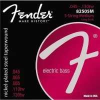 FENDER 8250 SUPER BASS STRINGS NICKEL PLATED 045 - 130 SET OF 5 струны для 5-струнной бас гитары, никелерованная сталь